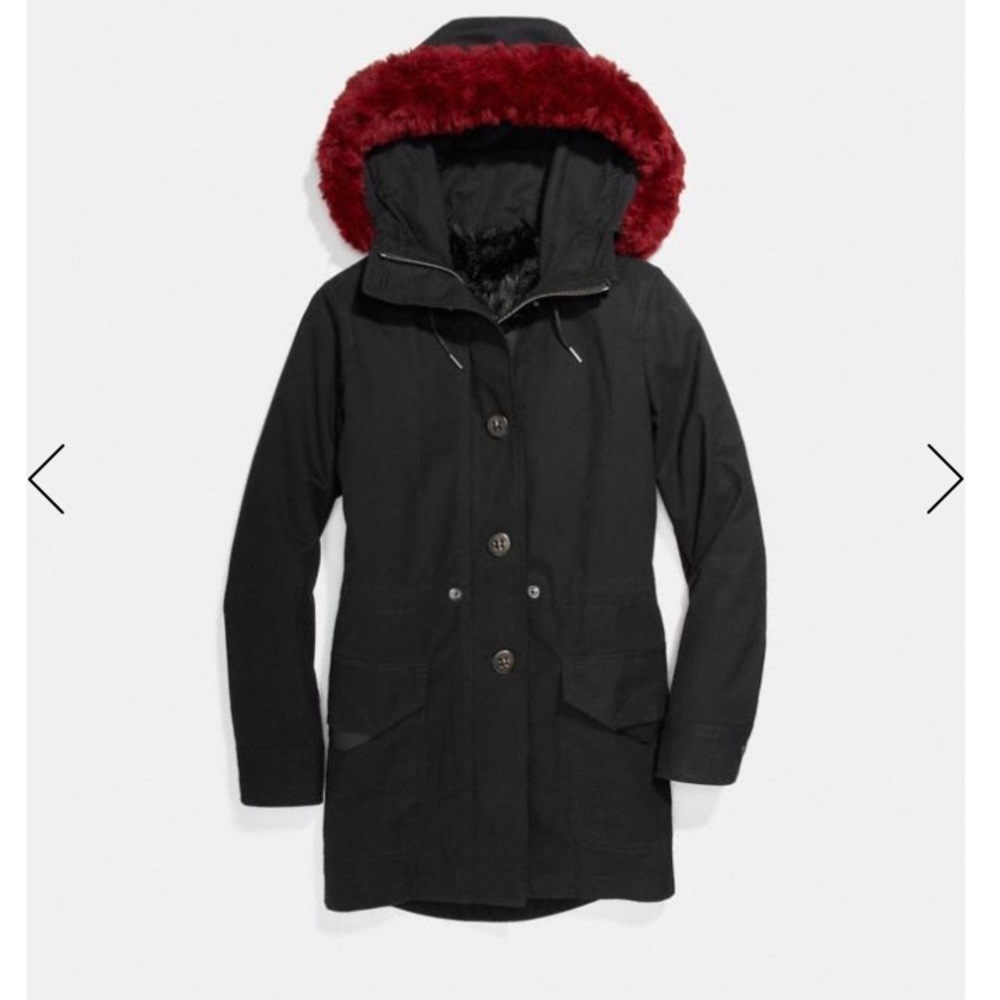 COACH Furry Parka Jacket/Coat